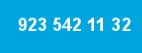 923 542 11 32 923 542 11 32